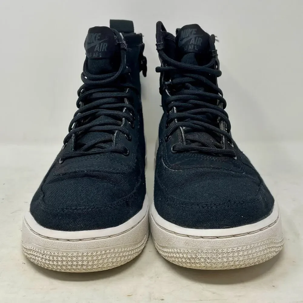 Nike Special Field Air Force 1 Mid Black Shoes Youth Size 6.5Y Zip